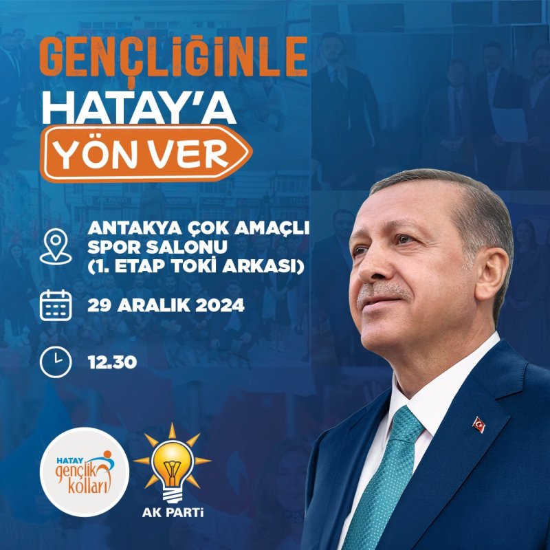 HATAY AK GENÇLİK KONGREYE GİDİYOR