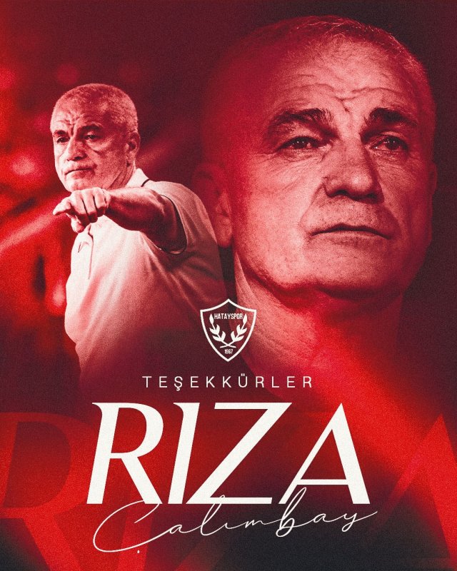 Atakaş Hatayspor, Rıza Çalımbay ile yollarını ayırdı