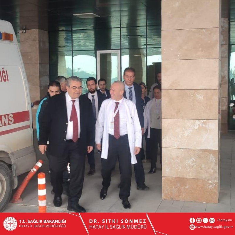 Hatay İl Sağlık Müdürü Dr. Sıtkı Sönmez, Samandağ Devlet Hastanesi'ni ziyaret ederek hastanenin genel durumu, hizmet kalitesi ve mevcut sağlık ihtiyaçları hakkında kapsamlı incelemelerde bulundu.