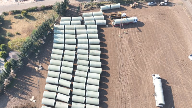 DSİ'NİN DEV SULAMA BORULARI HATAY REYHANLI'DA