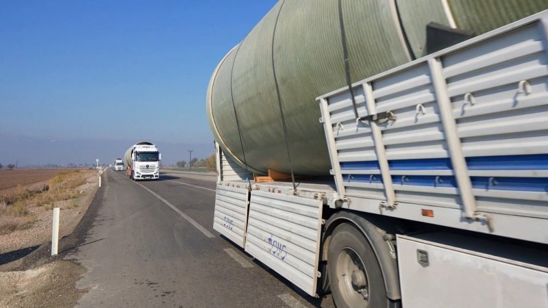 DSİ'NİN DEV SULAMA BORULARI HATAY REYHANLI'DA