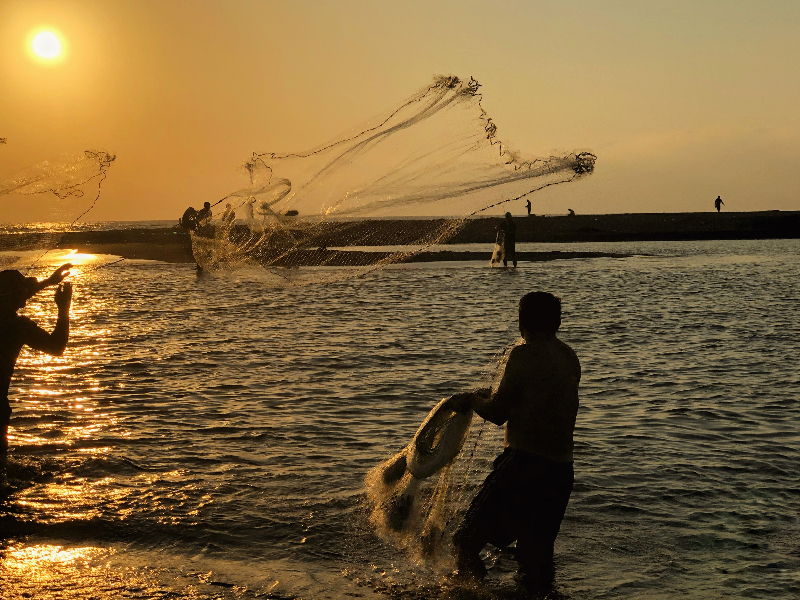 Gün Batımında Hatay'da Balık Avı Keyfi