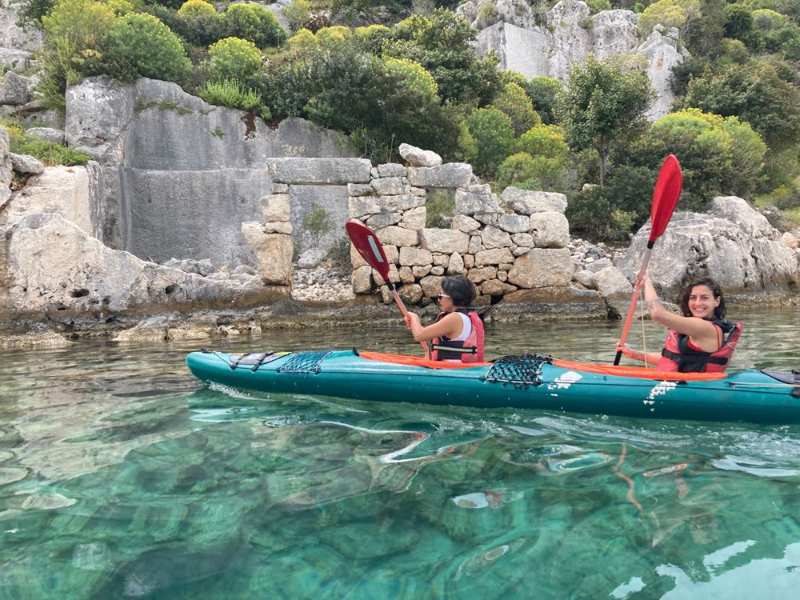 Kaş'ta bir deniz kanosu deneyimi: Kekova Klasik Rotası