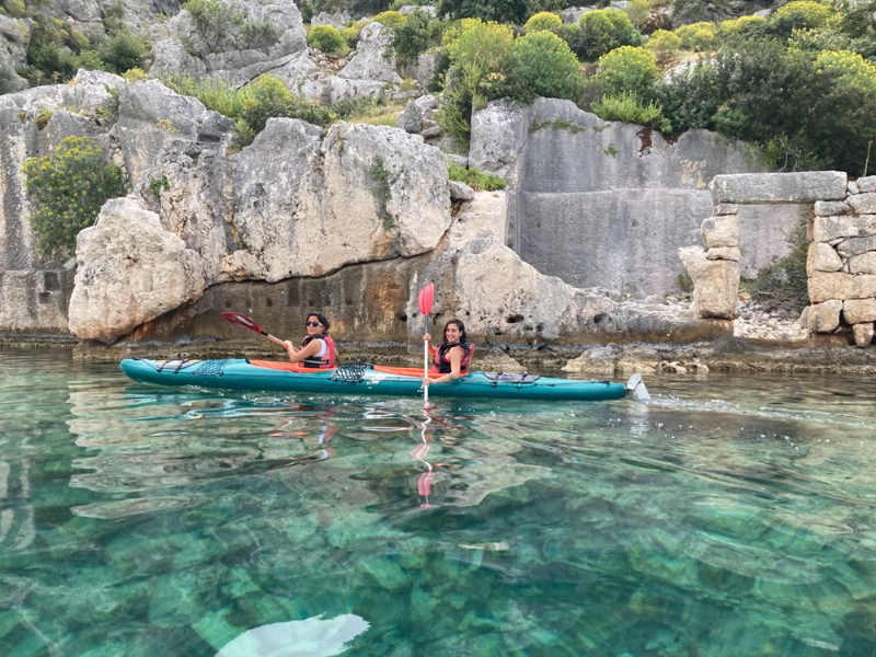 Kaş'ta bir deniz kanosu deneyimi: Kekova Klasik Rotası