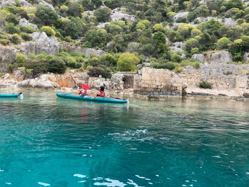 Kaş'ta bir deniz kanosu deneyimi: Kekova Klasik Rotası