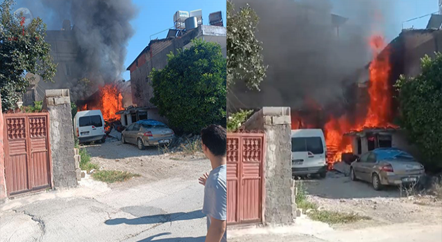 Apartmanın deposunda korkutan yangın