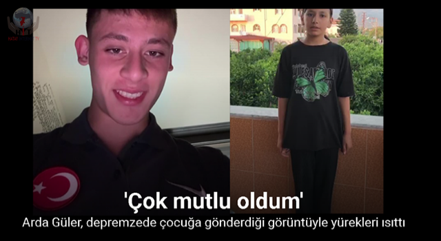 Arda Güler, depremzede çocuğa gönderdiği görüntüyle yürekleri ısıttı