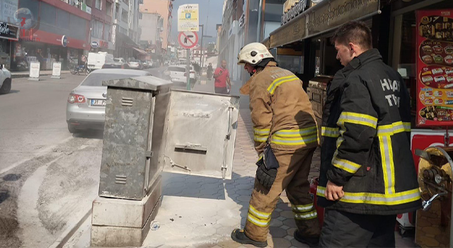 Dörtyol’da elektrik panosu yandı