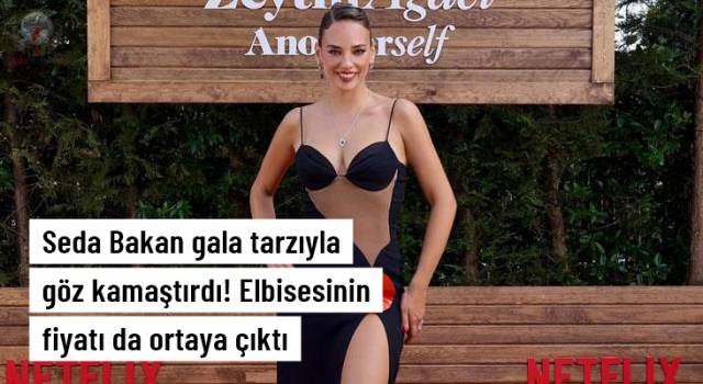 Gala şıklığıyla göz kamaştırdı