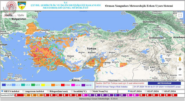 HATAY ORMAN BÖLGE MÜDÜRLÜĞÜ UYARDI: HATAY İÇİN ORMAN YANGINI RİSKİ VAR