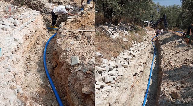 HATSU DEFNE ÇARDAKLI’DA ESKİ ŞEBEKELERİ YENİLEDİ