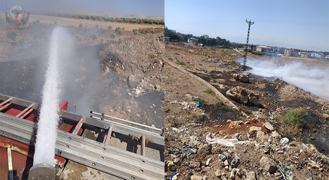 Reyhanlı’da çöp yangını