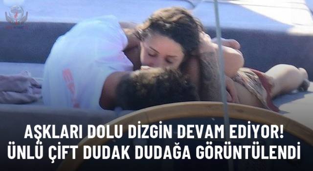 Tekne tatilinde dudak dudağa görüntülendiler