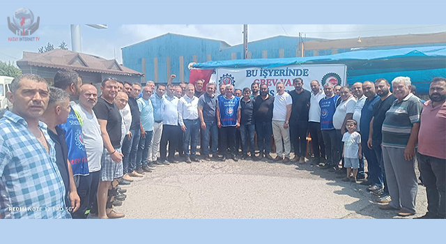 YOLBULAN METAL EMEKÇİLERİNE MHP DESTEĞİ