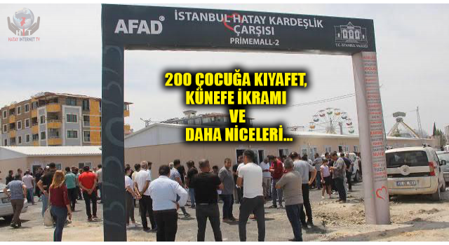 200 ÇOCUĞA KIYAFET, KÜNEFE İKRAMI VE DAHA NİCELERİ…