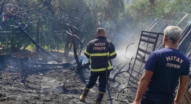 Arsuzda bahçe yangını