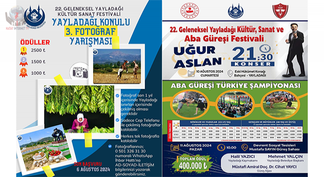 BAŞKAN YALÇIN VATANDAŞLARI FESTİVALE ÇAĞIRDI