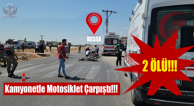 Kamyonetle çarpışan motosikletteki 2 kişi öldü
