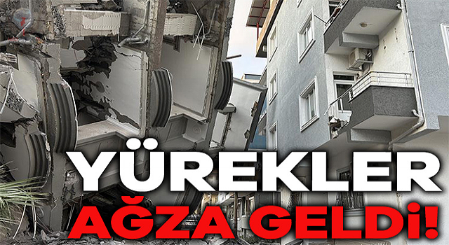 Yıkımı yapılan 5 katlı bina, vatandaşlarını yaşadığı binanın üzerine devrildi