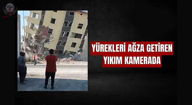 Yürekleri ağza getiren yıkım kamerada