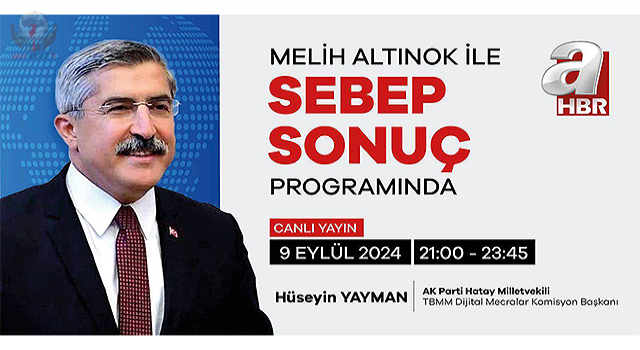 BAŞKAN HÜSEYİN TUTAR DUYURDU:  YAYMAN A HABER’DE KONUŞACAK