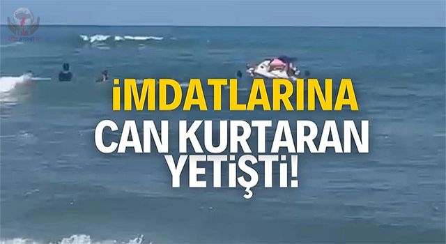 Boğulma tehlikesi geçiren çocuğu cankurtaran kurtardı