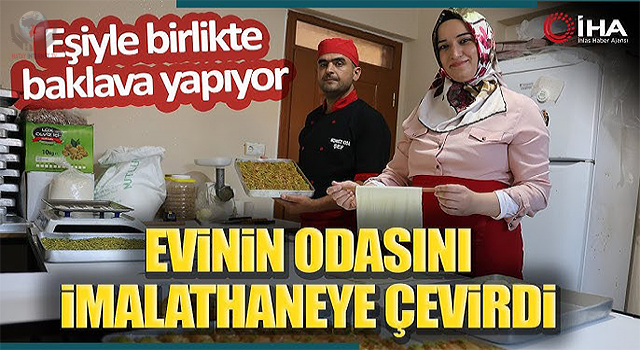 Depremzede çiftin aşk baklavası