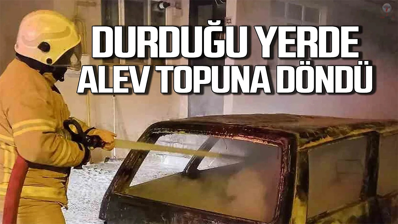 Park halindeyken yanan TOFAŞ kullanılmaz hale geldi