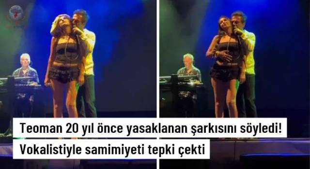 Teoman 20 yıl önce yasaklanan şarkısını söyledi! Vokalistiyle samimiyeti tepki çekti