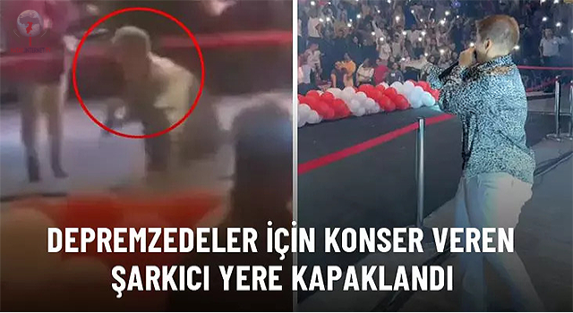 Ünlü şarkıcı konser esnasında sahneden düştü: O anlar kamerada