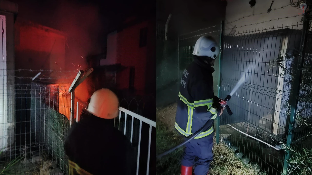 Arsuz’da elektrik trafosu alevlere teslim oldu