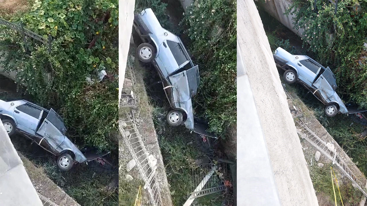 Su kanalına düşen Tofaşın sürücüsü yaralandı