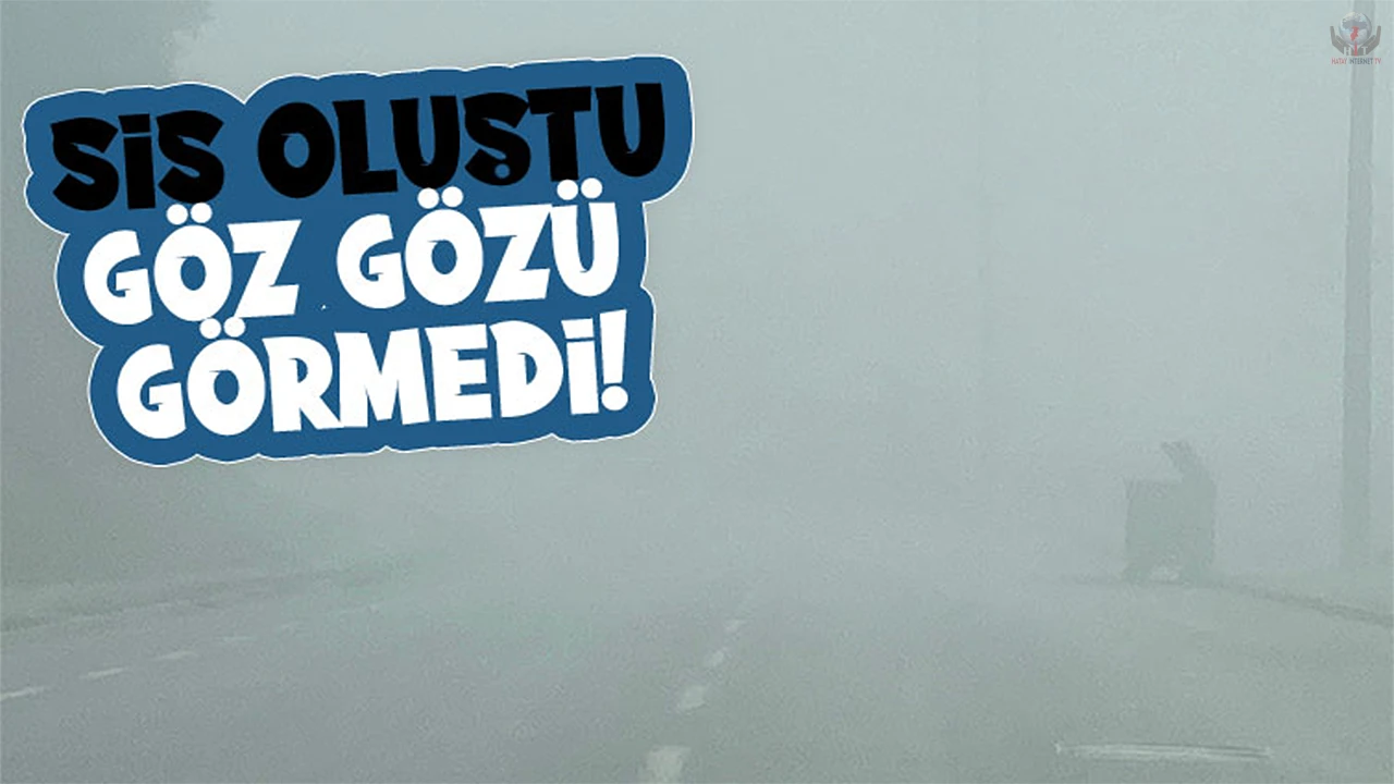 Antakyada sis etkili oldu