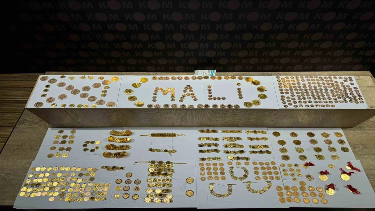 Kahramanmaraşta gramajı ile oynanmış 686 parça altın ele geçirildi
