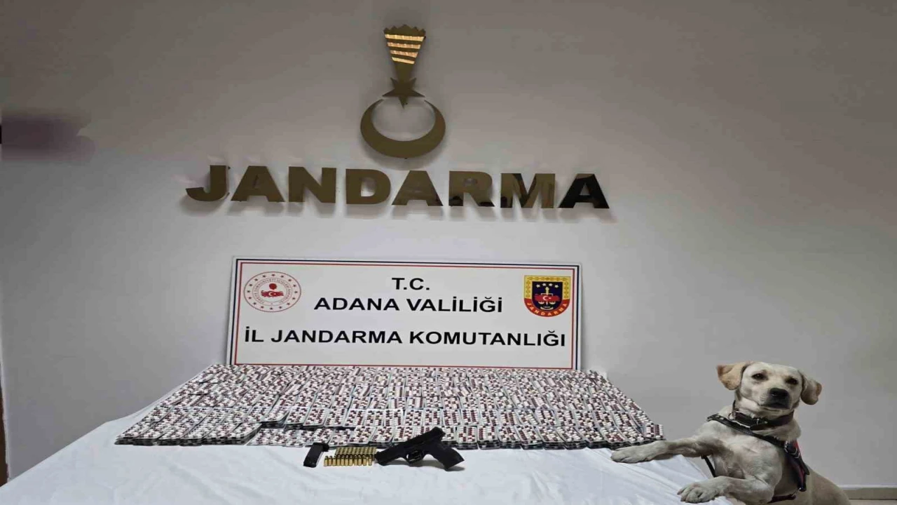 Adanada 8 bin 523 adet uyuşturucu hap ele geçirildi