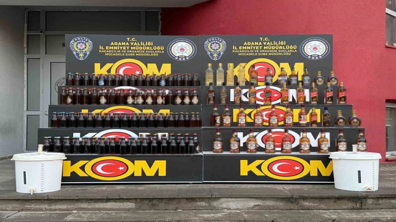Adanada yılbaşı öncesi sahte içki operasyonları sürüyor
