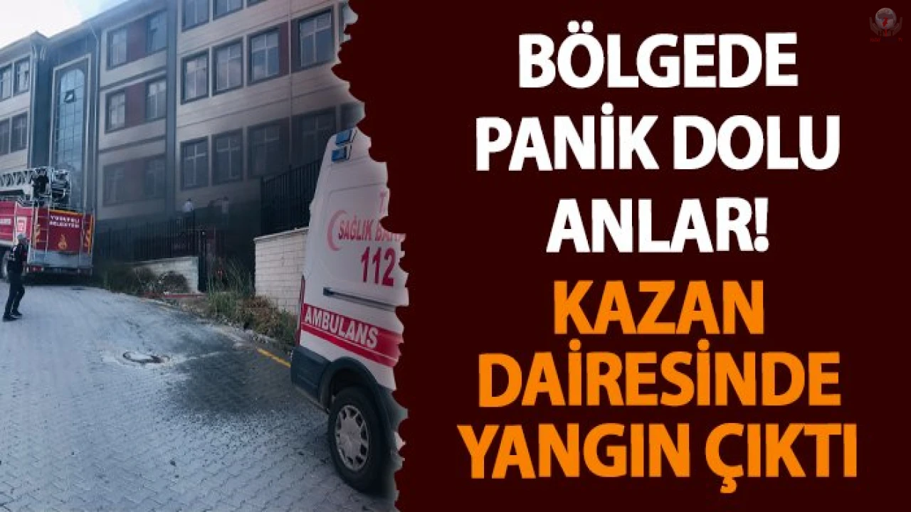 Altınözünde okulun kazan dairesinde yangın çıktı