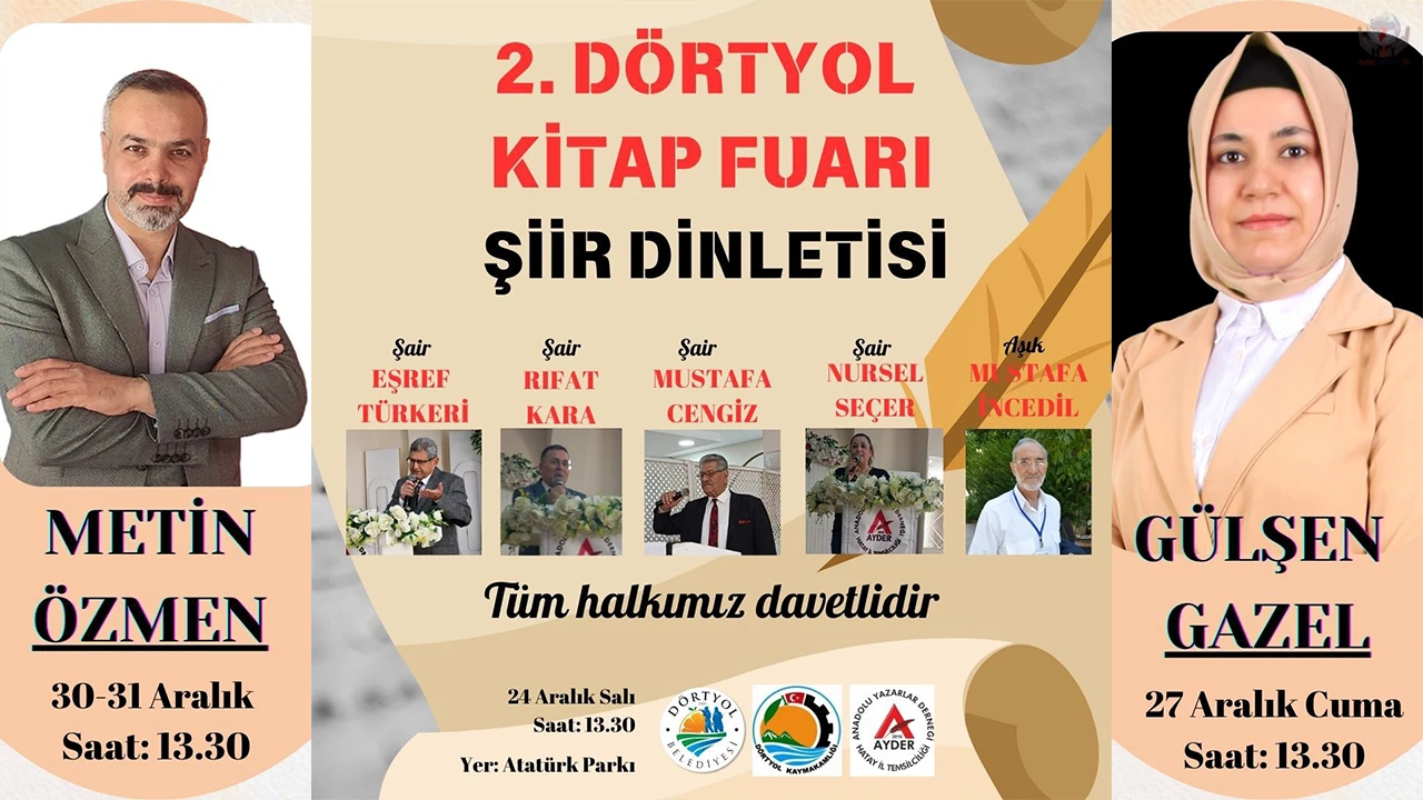 Amaç: 2. Dörtyol Kitap Fuarı Açılışına Davetlisiniz