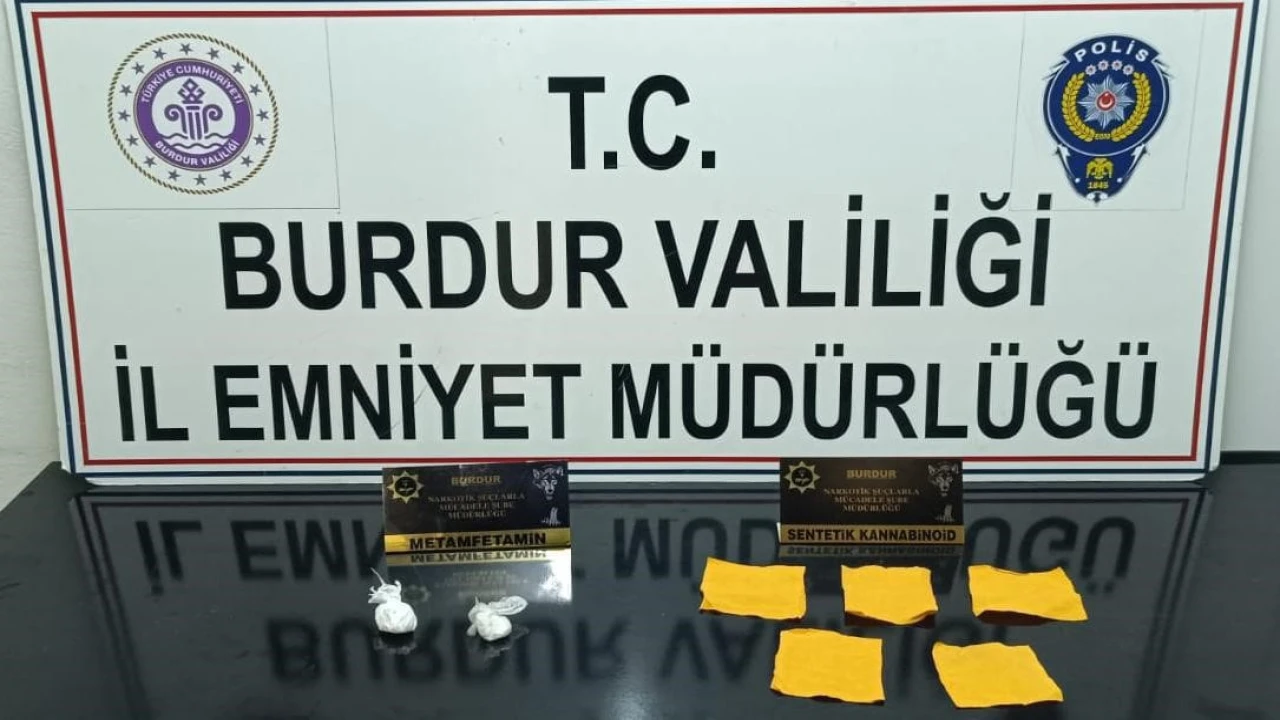 Burdurda durdurulan araçta uyuşturucu çıktı, 1 şüpheli tutuklandı