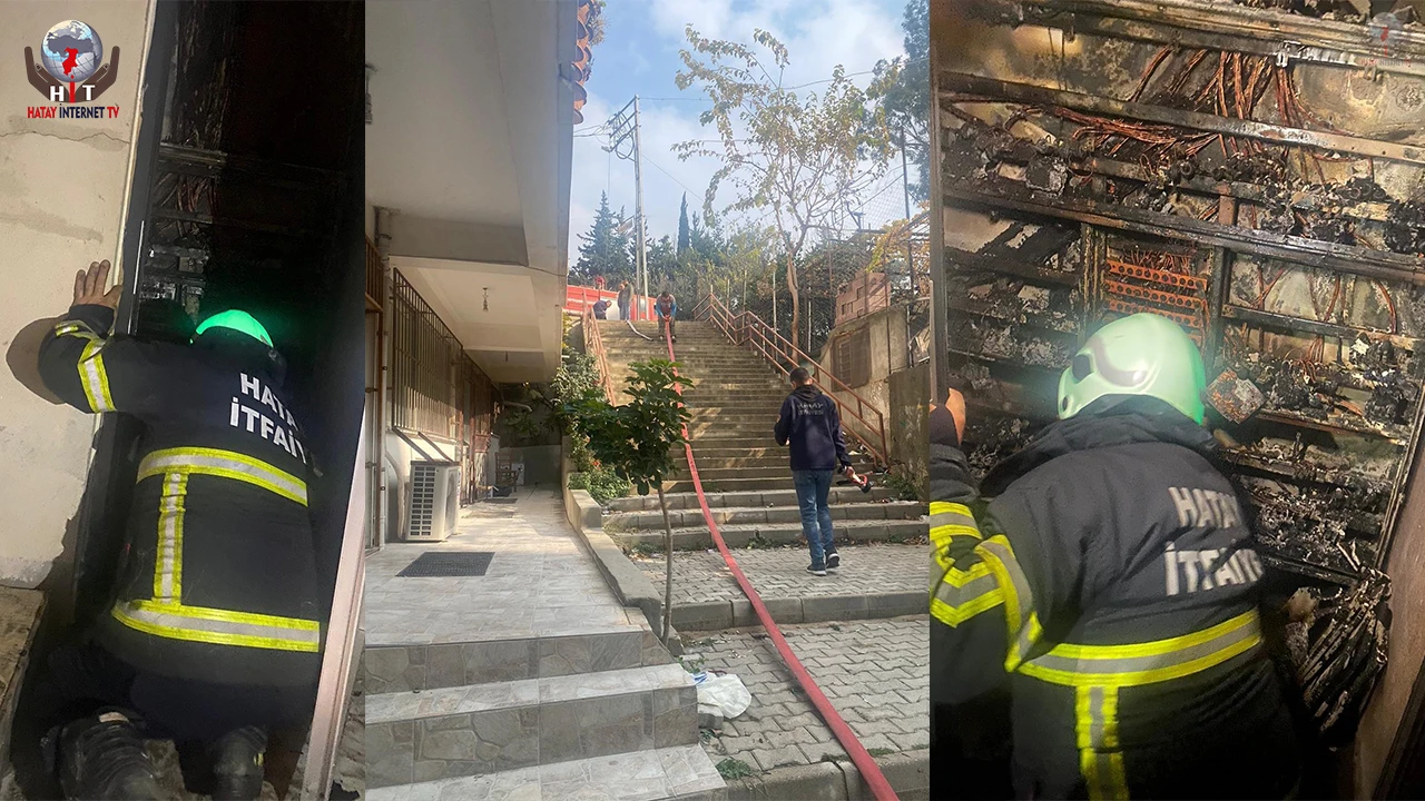 Hatay'da Elektrik Panosu Yangını