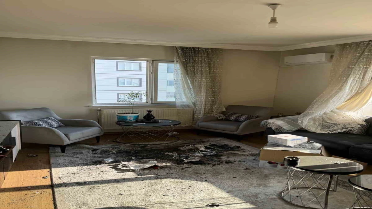 Kahramanmaraşta ikamet yangını