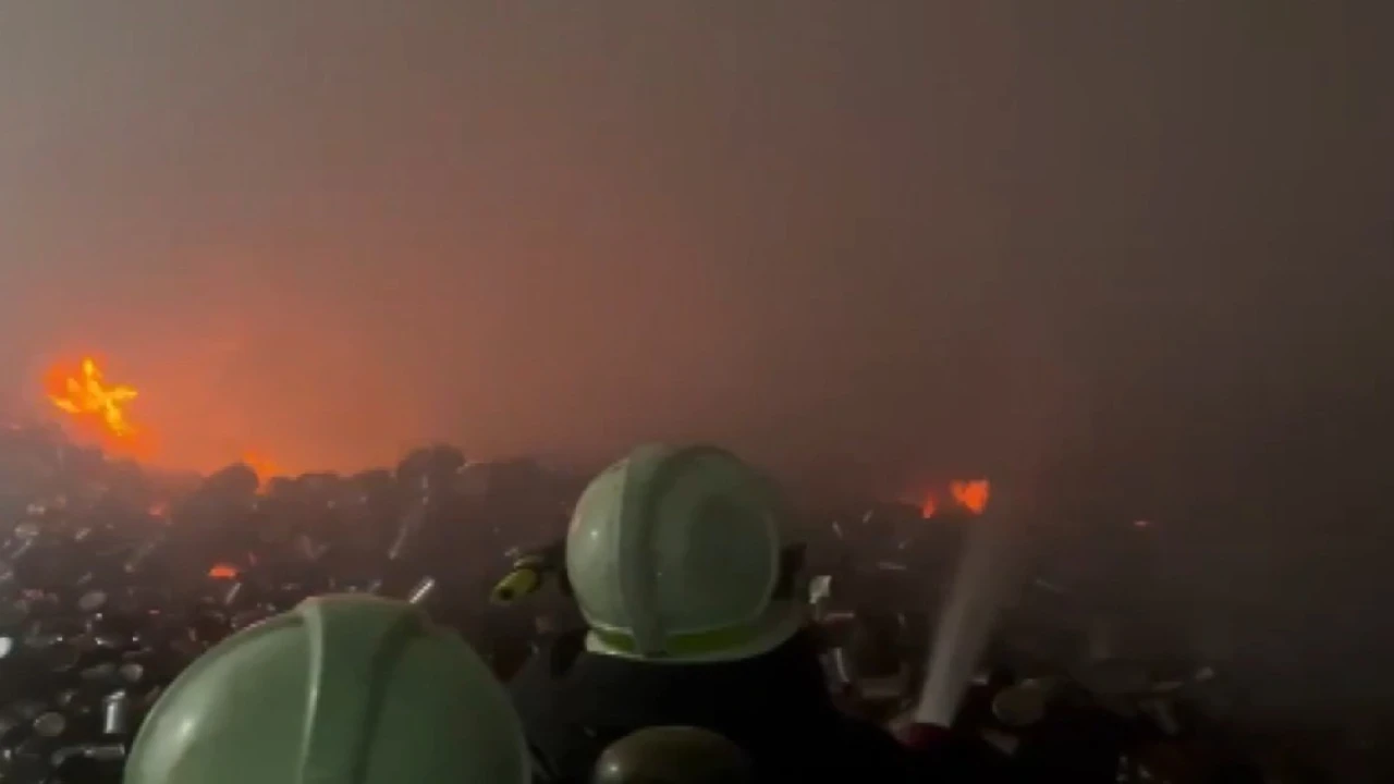 Kahramanmaraşta iş yeri yangını