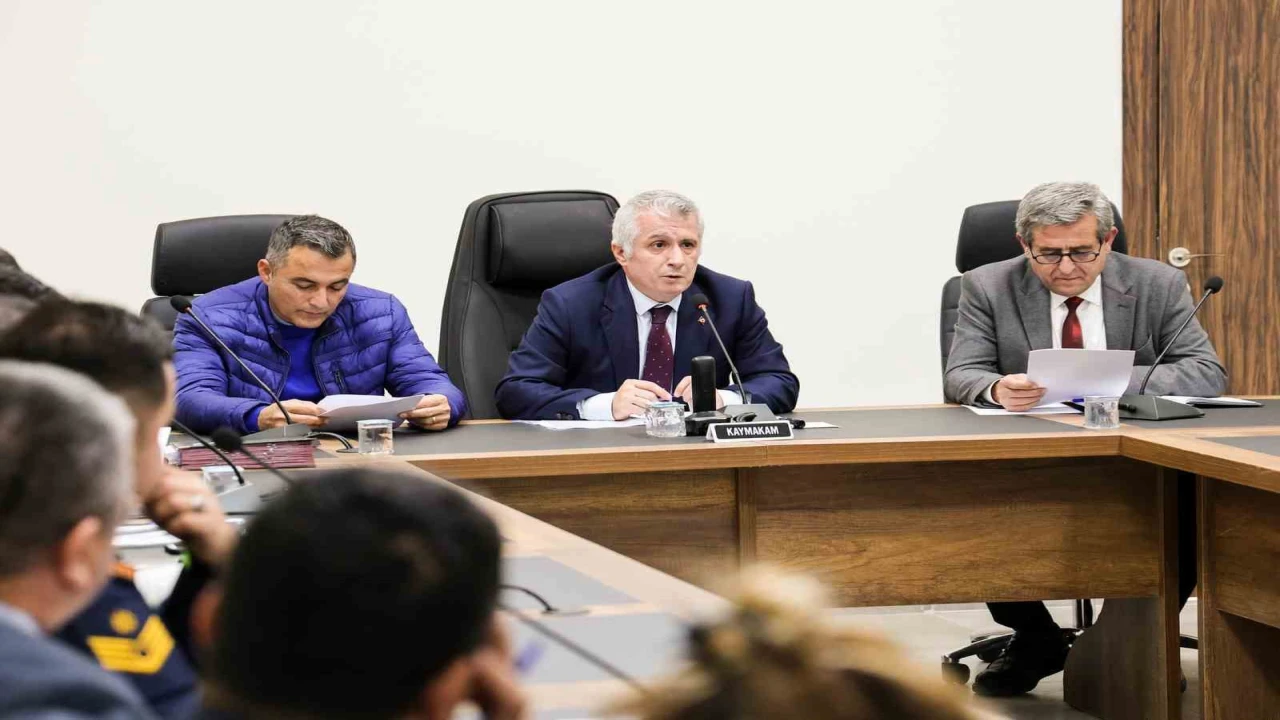 Manavgatta Afet ve Acil Durum toplantısı