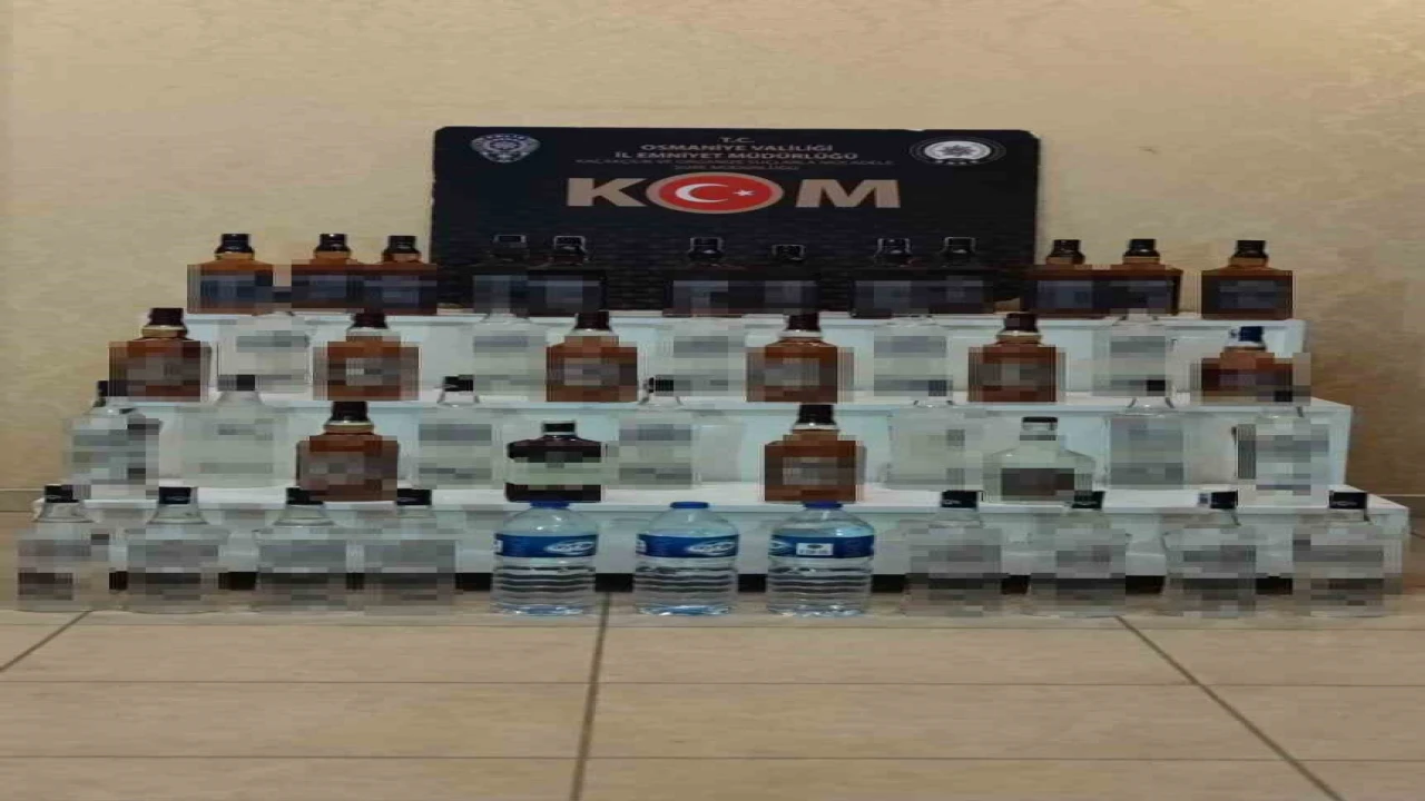 Osmaniyede kaçak alkol operasyonu: 1 tutuklama