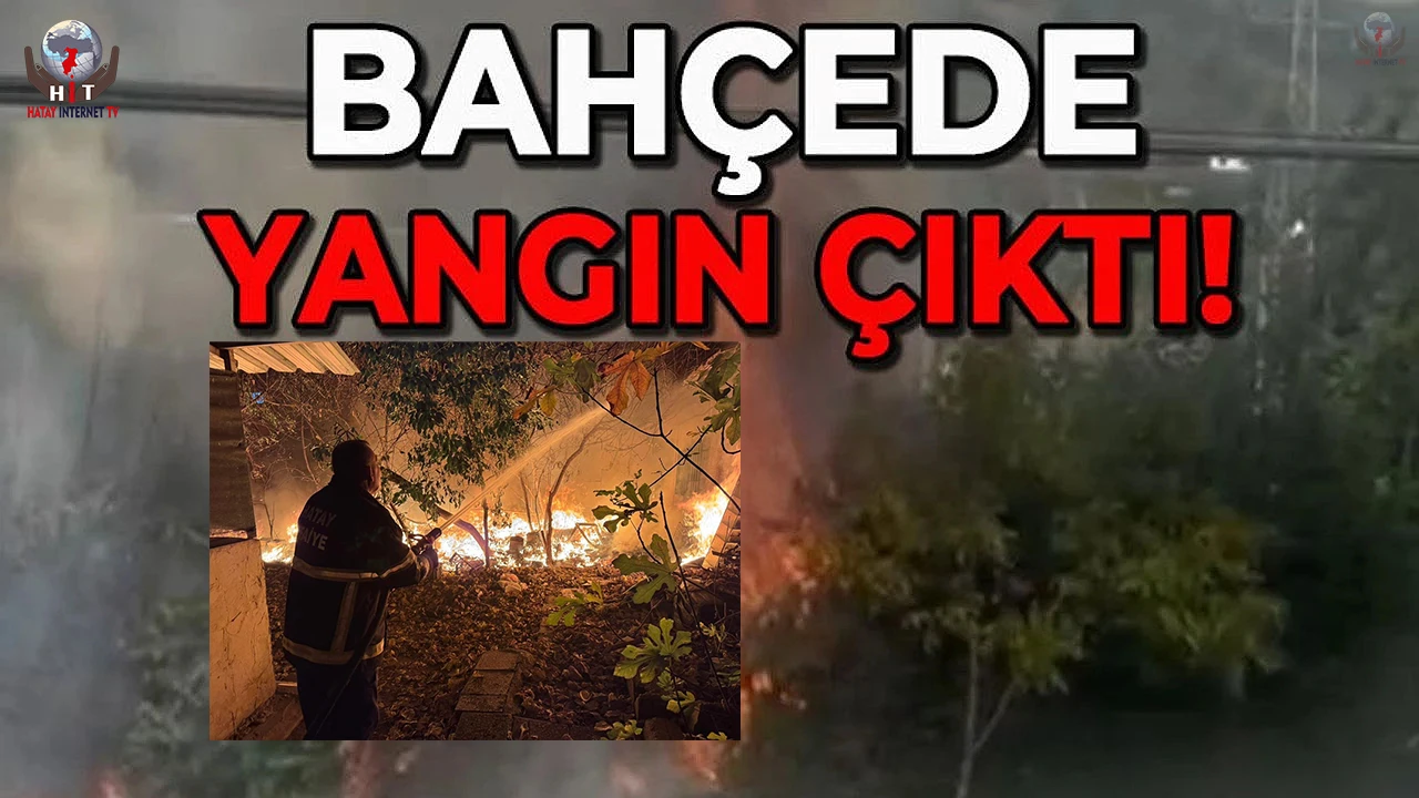 Payasta çıkan bahçe yangınını itfaiye söndürdü
