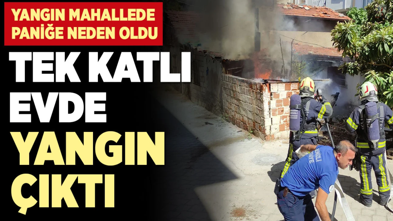 Reyhanlıda bir evde yangın çıktı