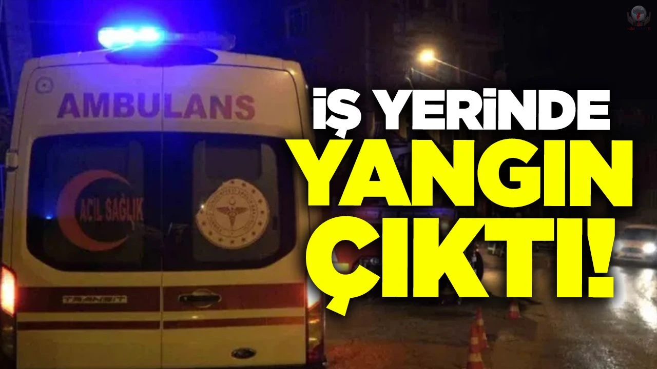 Samandağda iş yerinde yangın