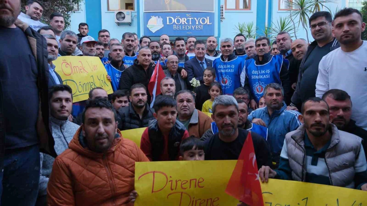 Yolbulan metal işçilerine Başkan Amaçtan destek