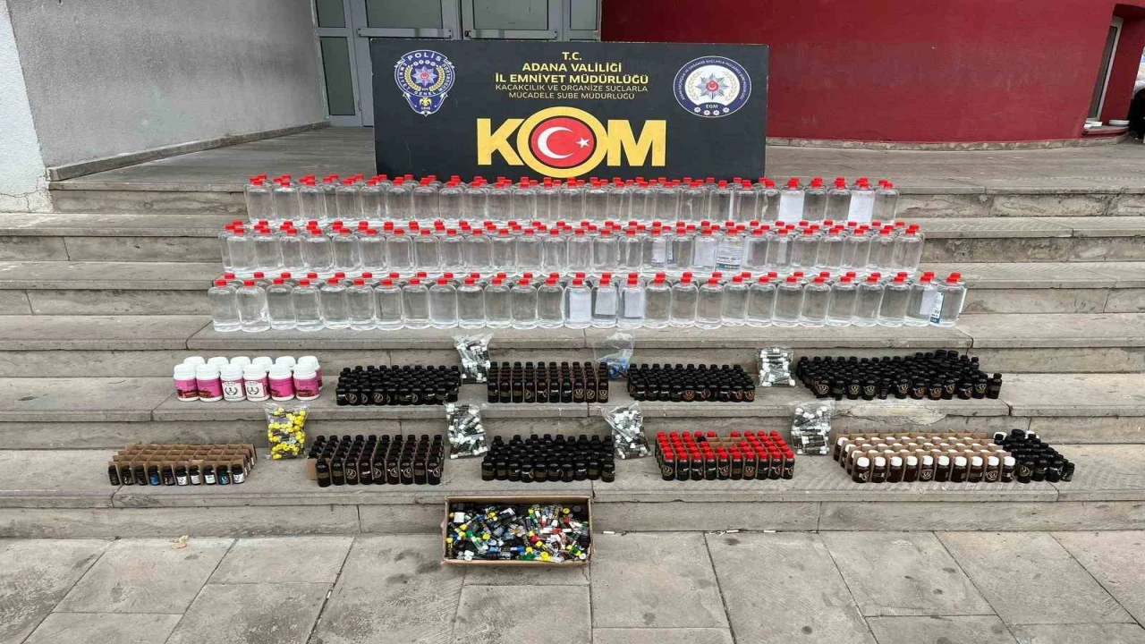 Adanada 300 litre kaçak etil alkol ele geçirildi