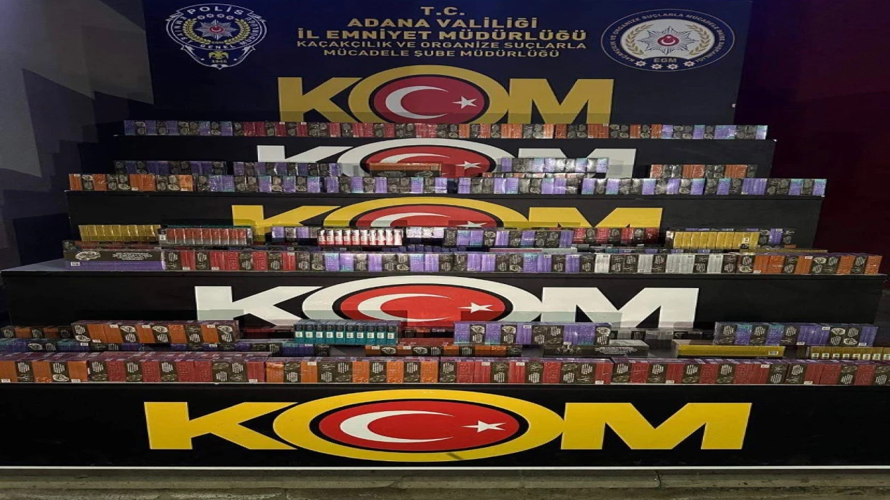 Adanada bin paket kaçak elektronik sigara kiti ele geçirildi